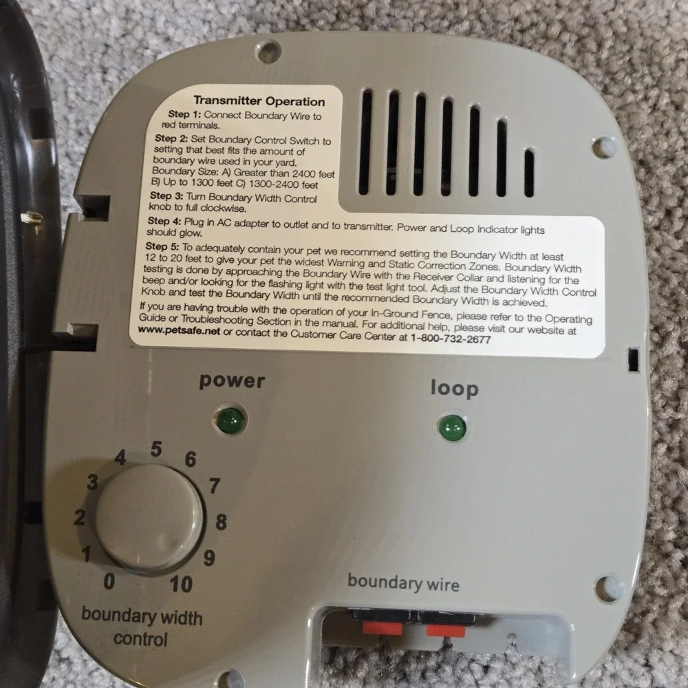PetSafe In-Ground Stubborn Dog Fence Transmitter With Power Supply & Collar
